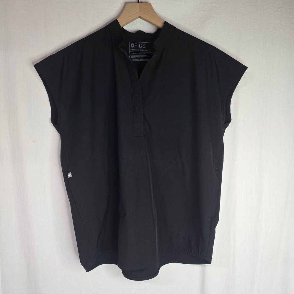 Figs Women's Black Blouse